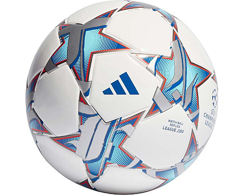 М'яч футбольний Adidas UCL Junior 350 League 23/24 IA0941 розмір 4, біло-синій