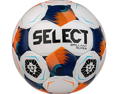 М'яч футбольний SELECT BRILLANT SUPER UKRAINE FIFA розмір 5, біло-синій