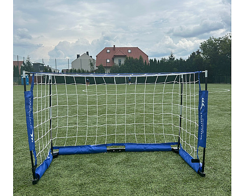 Ворота футбольні YakimaSport MINI UNI 120 х 80 см, синьо-білі