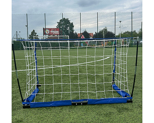 Ворота футбольні YakimaSport MINI UNI 120 х 80 см, синьо-білі