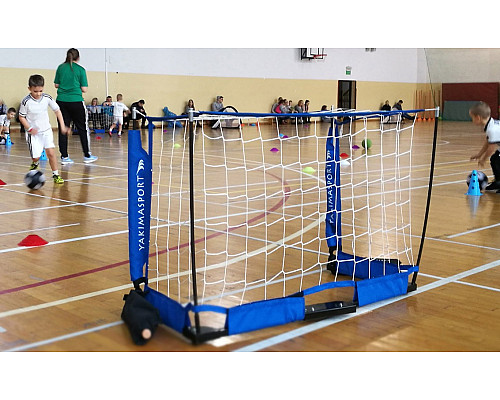 Ворота футбольні YakimaSport MINI UNI 120 х 80 см, синьо-білі