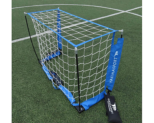 Ворота футбольні YakimaSport MINI UNI 120 х 80 см, синьо-білі