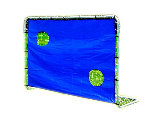 Ворота футбольні MASTER 182 x 122 x 61 см, сіро-сині