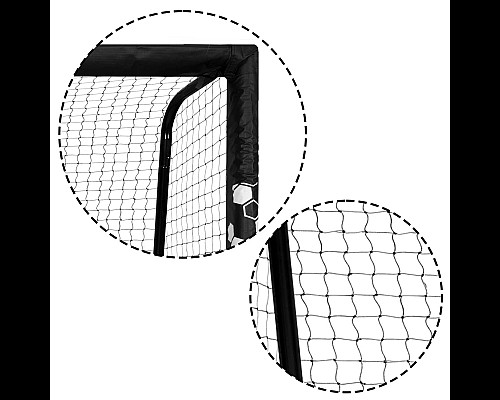 Ворота футбольні Neo-Sport NS-462 180 x 120 x 60 см, чорно-білі