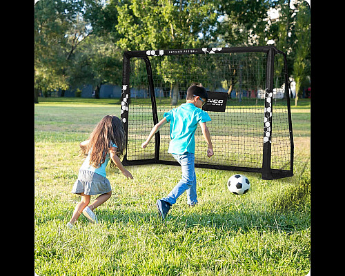 Ворота футбольні Neo-Sport NS-462 180 x 120 x 60 см, чорно-білі