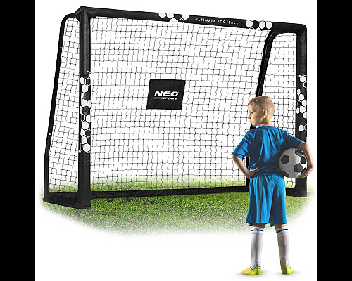 Ворота футбольні Neo-Sport NS-462 180 x 120 x 60 см, чорно-білі