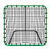 Сітка тренувальна для футболу Neo-Sport Rebounder 120 x 120 см, чорно-зелена