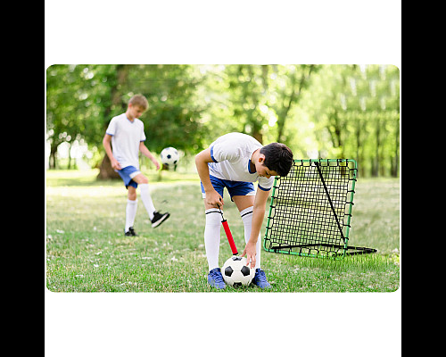 Сітка тренувальна для футболу Neo-Sport Rebounder 120 x 120 см, чорно-зелена