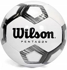 М'яч футбольний Wilson Pentagon розмір 5, біло-чорний