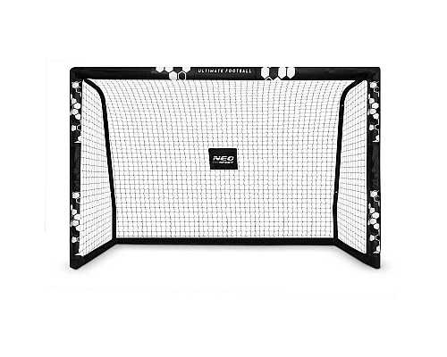 Ворота футбольні Neo‑Sport Hexagon NS‑472 300 х 200 х 120 см, чорні