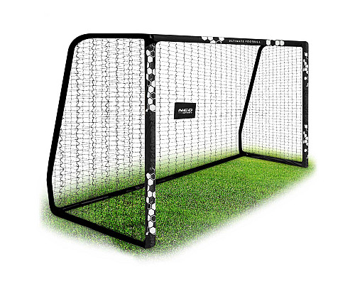 Ворота футбольні Neo‑Sport Hexagon NS‑472 300 х 200 х 120 см, чорні