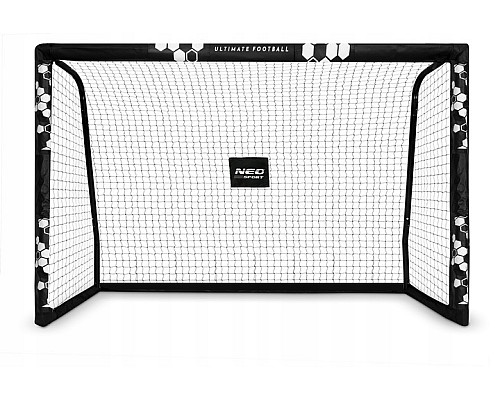 Ворота футбольні Neo‑Sport Hexagon NS‑472 300 х 200 х 120 см, чорні