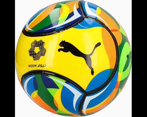 М'яч футбольний Puma Beach Football (FIFA Pro) розмір 5, жовто-синій