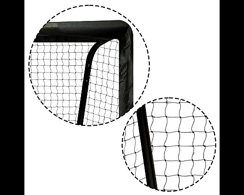 Ворота футбольні 180 x 120 x 60 см NS-463 чорно-червоні