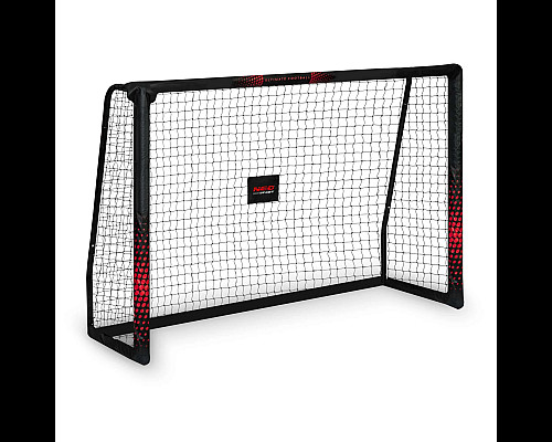 Ворота футбольні 180 x 120 x 60 см NS-463 чорно-червоні