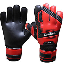 Рукавички воротарські Ligue Saver р. 7, чорно-червоні