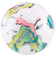 М'яч футбольний Puma Orbita 4 HYB (FIFA Basic)  розмір 4, біло-рожевий