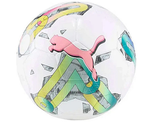 М'яч футбольний Puma Orbita 4 HYB (FIFA Basic)  розмір 4, біло-рожевий
