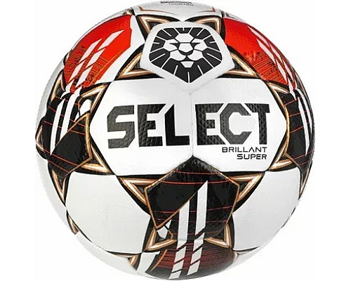 М'яч футбольний Select BRILLANT SUPER FIFA (HS) v23 розмір 5, біло-червоний
