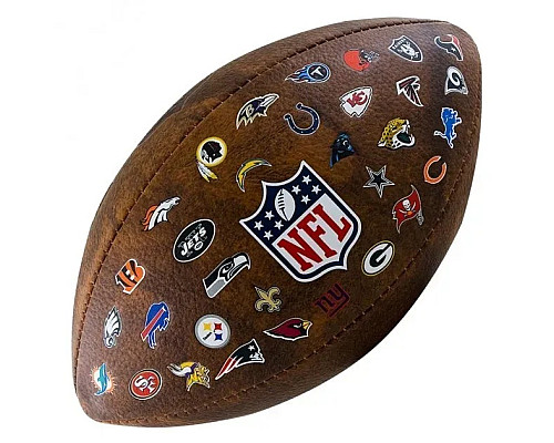 М'яч для американського футболу Wilson NFL JR THROWBACK FB 32 TEAM LOGO