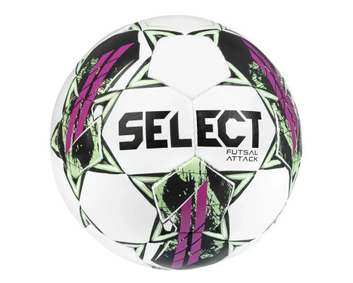 М'яч для футзалу Select Futsal Attack v22, розмір 4, біло-рожевий