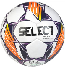 М'яч футбольний Select Brillant Super FIFA TB v24 розмір 5, біло-оранжевий