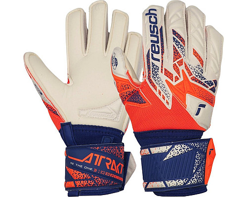 Рукавички воротарські Reusch Attrakt Silver Junior 5572214 2500 р.5, помаранчево-сині