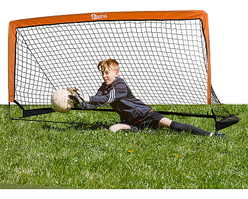 Ворота футбольні Abarqs 205 см, помаранчеві