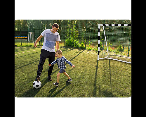 Ворота футбольні Neo-Sport NS-464 180 x 120 x 60 см, чорно-білі