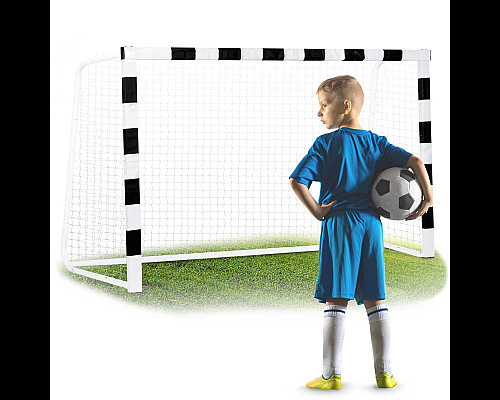 Ворота футбольні Neo-Sport NS-464 180 x 120 x 60 см, чорно-білі