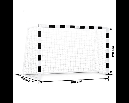 Ворота футбольні Neo-Sport NS-464 180 x 120 x 60 см, чорно-білі