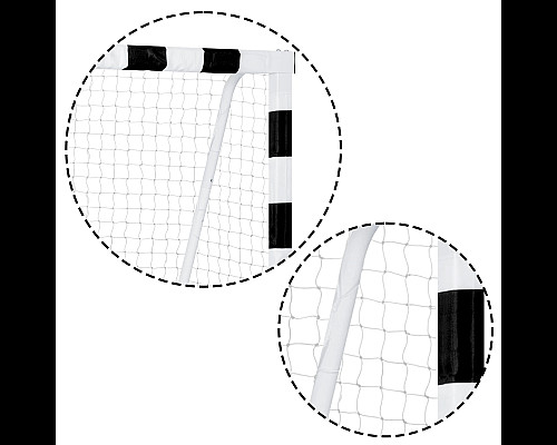 Ворота футбольні Neo-Sport NS-464 180 x 120 x 60 см, чорно-білі