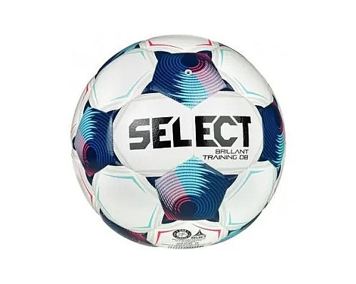 М'яч футбольний SELECT BRILLANT TRAINING DB v25 розмір 5, біло-синій