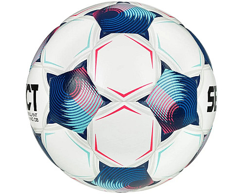 М'яч футбольний SELECT BRILLANT TRAINING DB v25 розмір 4, біло-синій