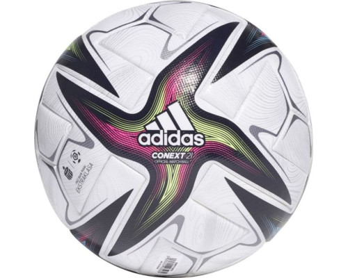 Футбольний м'яч Adidas Conext 21 Ekstraklasa PRO GU1550 GU1550 - білий зі вставками Футбольний м'яч Adidas Conext 21 Ekstraklasa PRO GU1550 GU1550 - білий зі вставками
