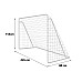 Ворота футбольні Neo-Sport 245 x 155 x 80 см, білі
