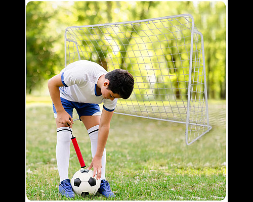 Ворота футбольні Neo-Sport 245 x 155 x 80 см, білі