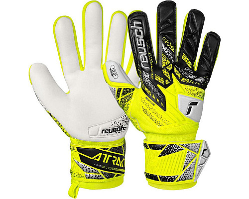 Рукавички воротарські Reusch Attrakt Grip 5570815 2014 р.7,5, жовто-чорні