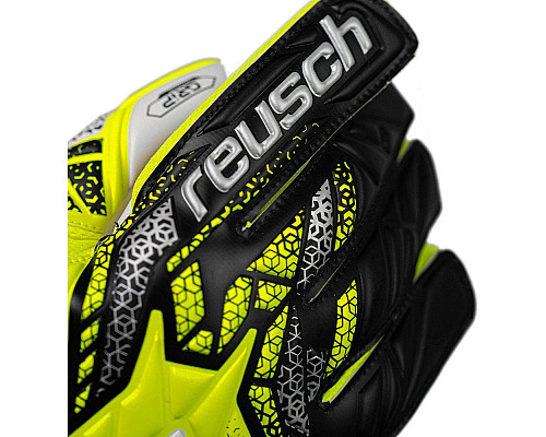 Рукавички воротарські Reusch Attrakt Grip 5570815 2014 р.7,5, жовто-чорні