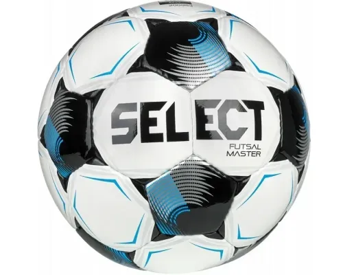 М'яч футзальний Select Futsal Master v26 розмір 4, біло-чорний