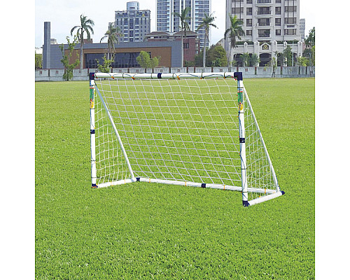 Ворота футбольні Outdoor-Play JC-180A 183 x 130 х 96 см, біло-сині