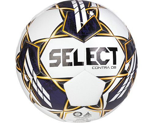 М'яч футбольний Select CONTRA DB v23 розмір 5, біло-фіолетовий