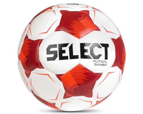 М'яч футзальний Select Futsal Samba v26 розмір 4, біло-червоний