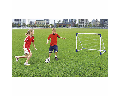 Ворота футбольні Outdoor-Play JC-319A 122 х 91,5 х 60 см, біло-сині