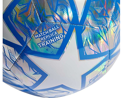 М'яч футбольний Adidas UCL Training IN9326 розмір 4, біло-сірий