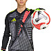 Рукавички воротарські Adidas Copa Club JN5340 р. 8, чорно-зелені
