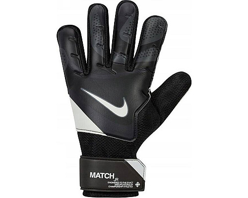 Рукавички воротарські Nike MATCH JUNIOR FJ4864-011 р. 6, чорно-білі