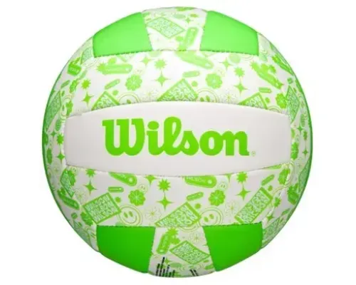 М'яч волейбольний Wilson STAMP VB розмір 5, біло-зелений