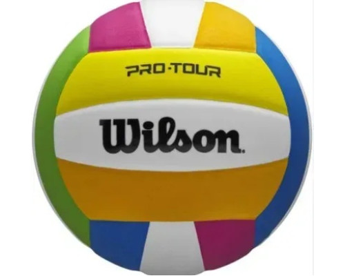 М'яч волейбольний Wilson PRO TOUR VB MULTICOLOR OF розмір 5, різнокольоровий