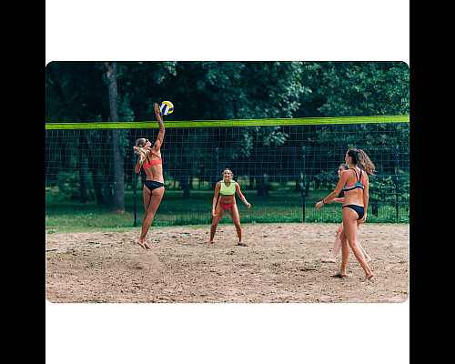 Сітка та рамка для волейболу та бадмінтону 570 см